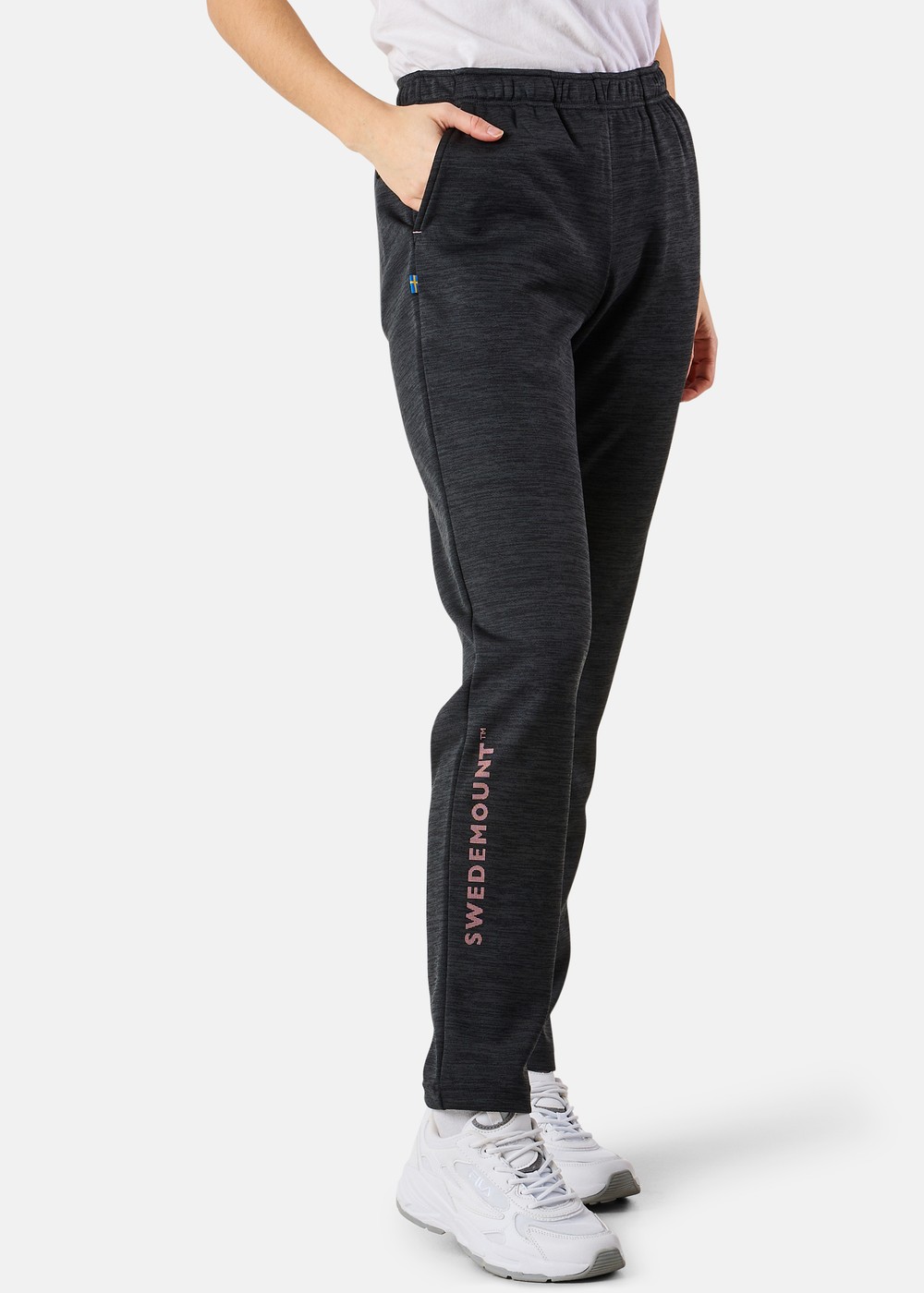 Training Logo Pants W Ii, Charcoal Melange/Dusty Rose, 40,  Sweatpants