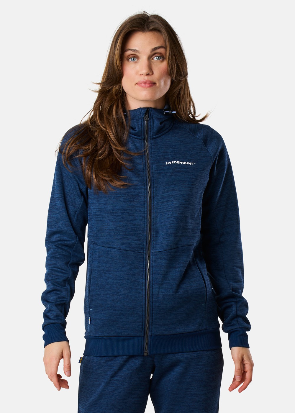 Training Logo Zip Hood W Ii, Navy Melange/Lt Blue, 42,  Hoodies Training Logo Zip Hood W Ii, Navy Melange/Lt Blue, 42,  Hoodies