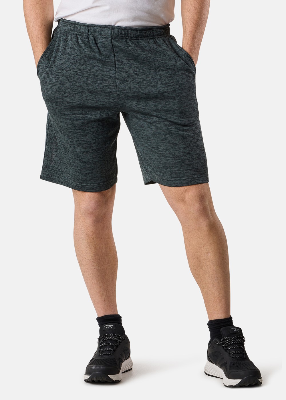 Training Logo Shorts Ii, Dusty Green Melange/Charcoal M, M,  Sweatpants