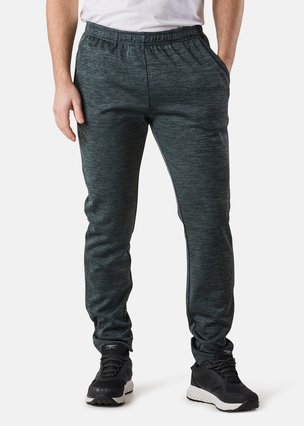 Training Logo Pants Ii, Dusty Green Melange/Charcoal M, Xs,  Vardagsbyxor Training Logo Pants Ii, Dusty Green Melange/Charcoal M, Xs,  Vardagsbyxor