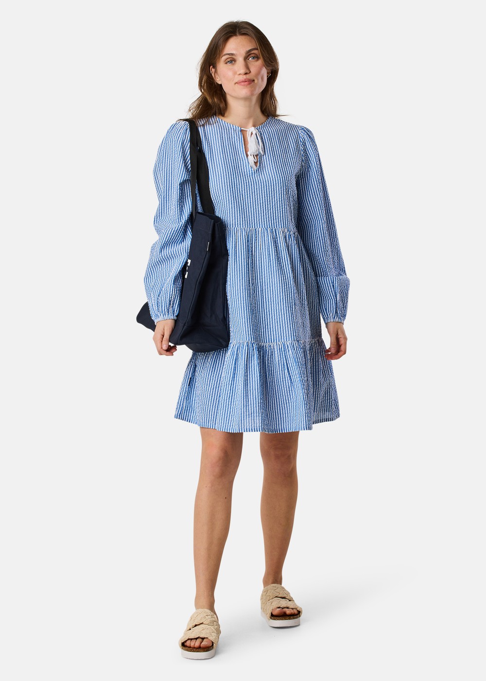 Marina Tunic Dress W, Blue Stripe, 42,  Klänningar
