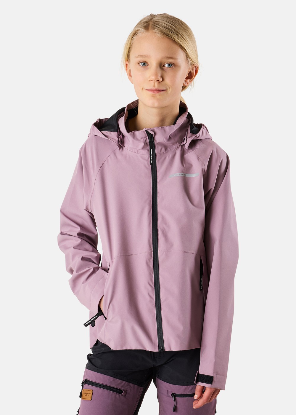 Orust Rain Jacket Jr, Pale Mauve, 130,  Regnjackor