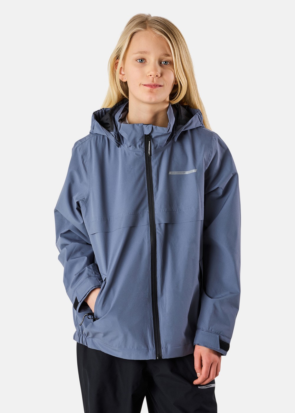 Tjörn Rain Jacket Jr, Steel Blue, 130,  Regnjackor Tjörn Rain Jacket Jr, Steel Blue, 130,  Regnjackor