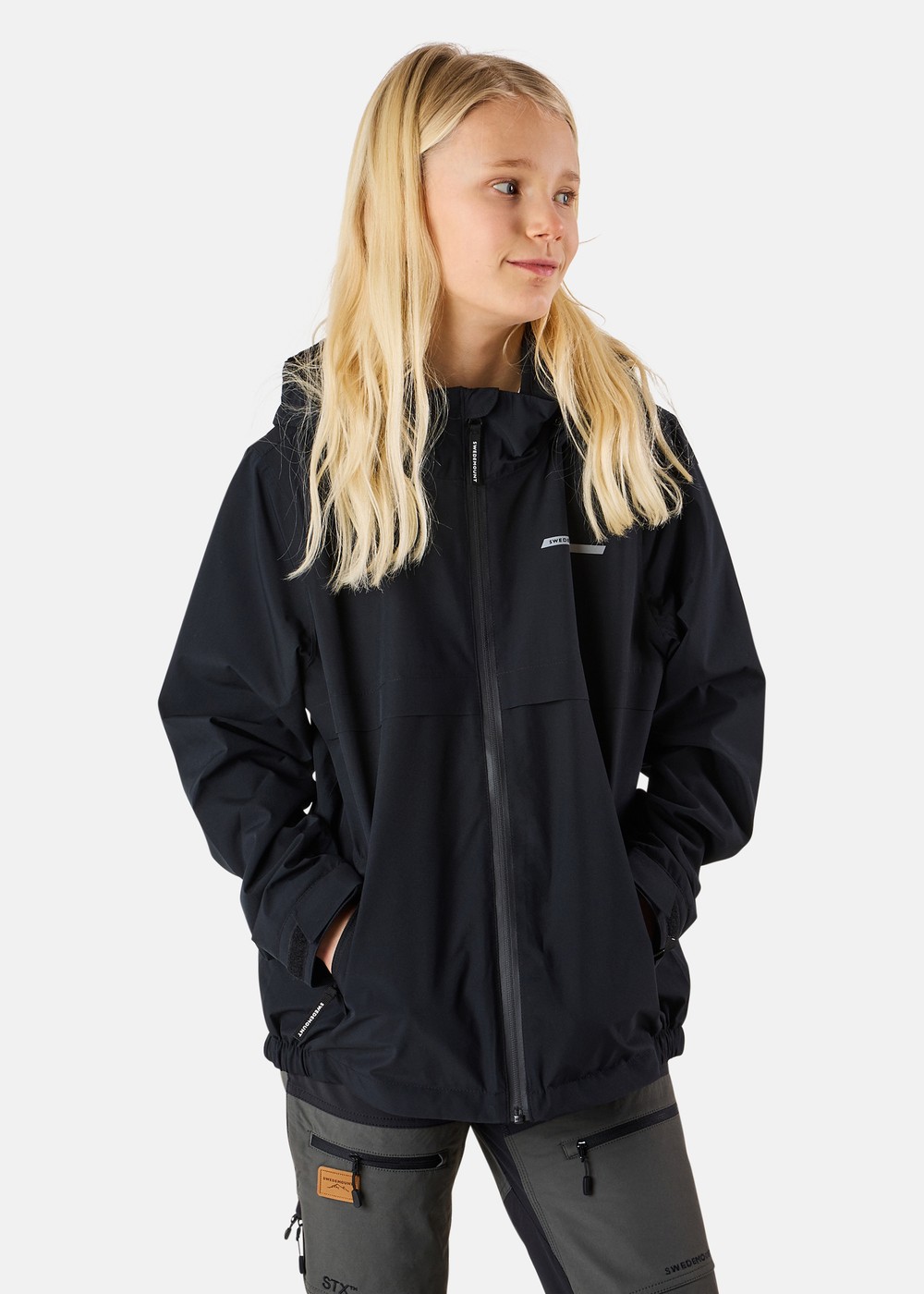 Tjörn Rain Jacket Jr, Black, 170,  Regnjackor