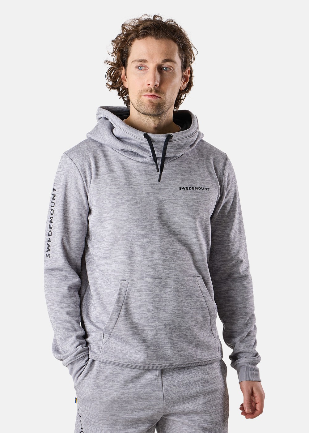 Training Logo Hood Ii, Lt. Grey Melange/Charcoal Mela, Xs,  Hoodies | Kläder//T-Shirts//Herr | Padelspecialisterna