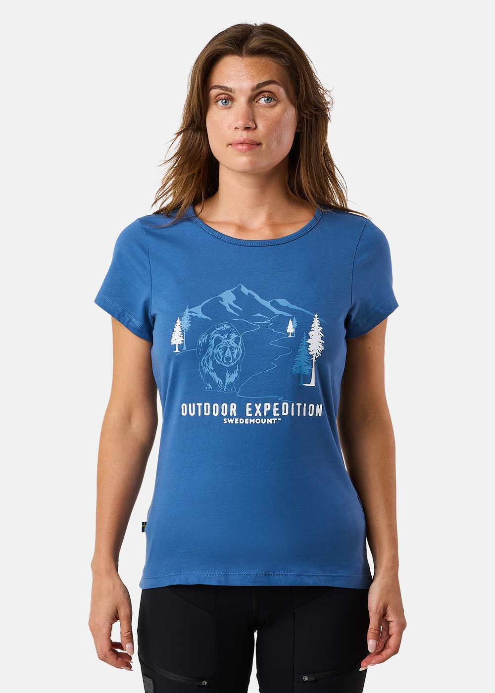 Forest Tee W, Dusty Blue Bear, 40,  T-Shirts Forest Tee W, Dusty Blue Bear, 40,  T-Shirts