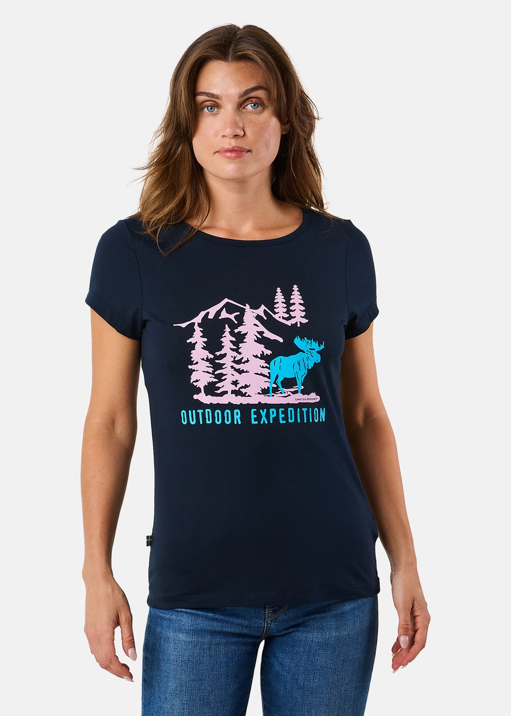 Forest Tee W, Navy Elk, 42,  T-Shirts Forest Tee W, Navy Elk, 42,  T-Shirts