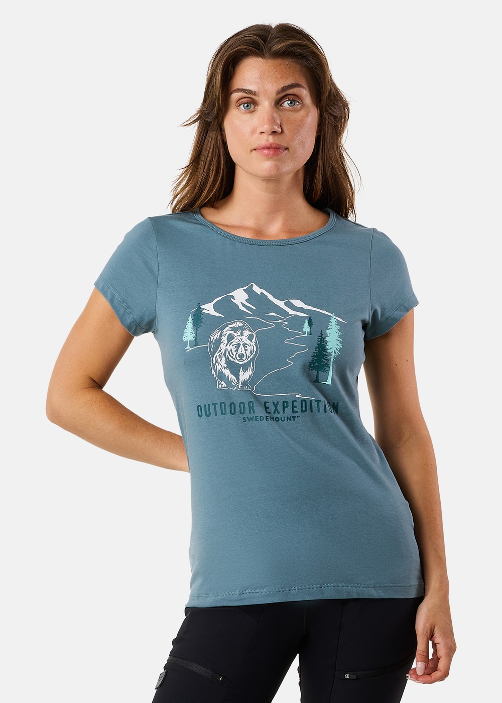 Forest Tee W, Sage Green Bear, 42,  T-Shirts Forest Tee W, Sage Green Bear, 42,  T-Shirts