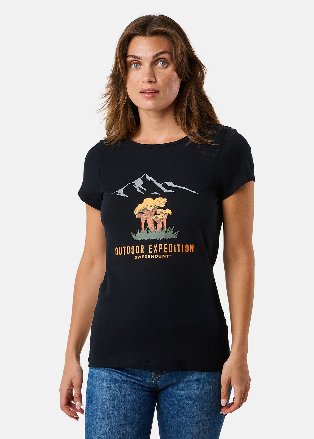 Forest Tee W, Black Chantarelle, 34,  T-Shirts Forest Tee W, Black Chantarelle, 34,  T-Shirts