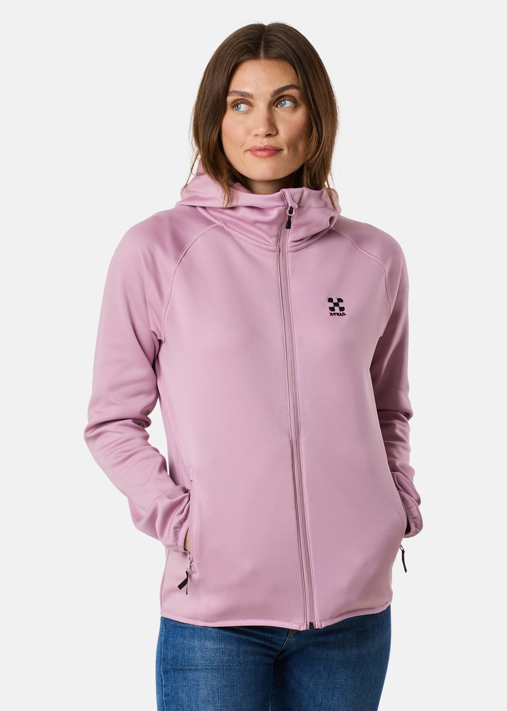 Colorado Stretch Zip Hood W Ii, Pale Mauve, 40,  Hoodies