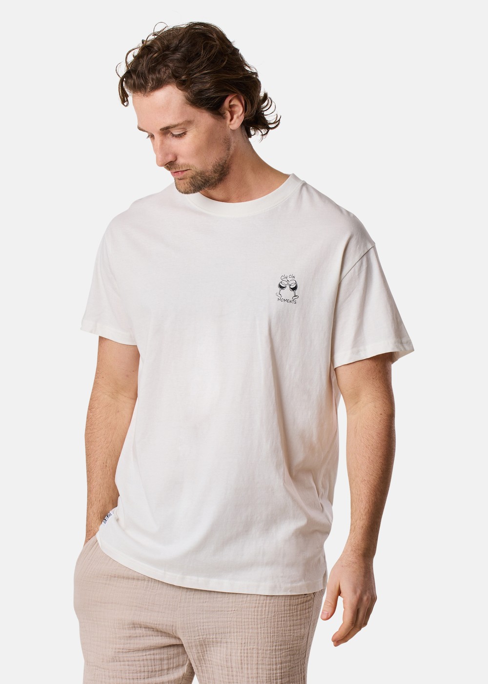 Relax Tee, Cloud Dancer, M,  T-Shirts