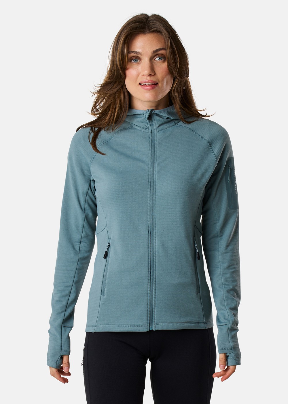 Ultra Light Tech Midlayer Hood W, Sage Green, 44,  Hoodies