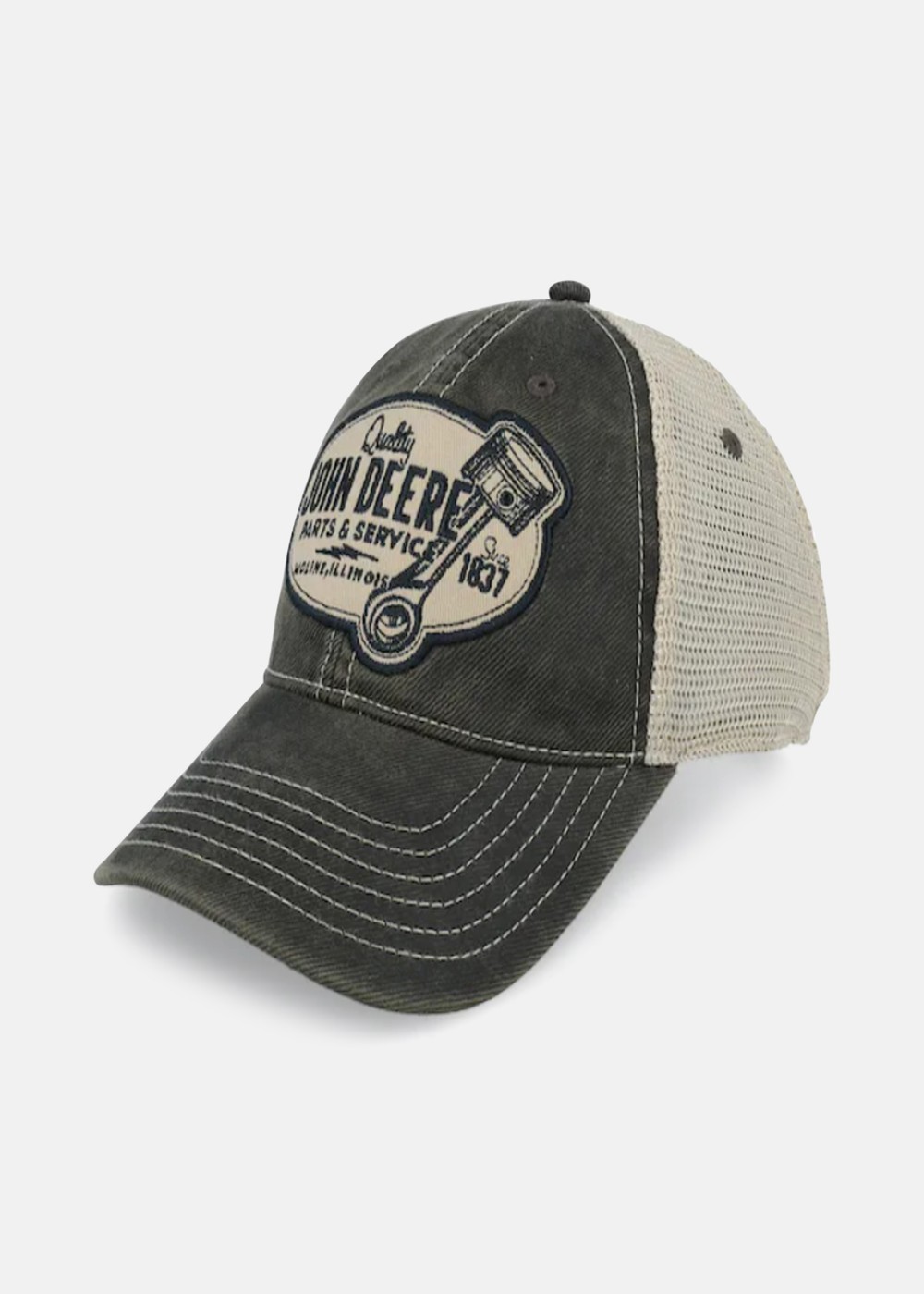 6 Panel Chan & Mesh Unstruct B, Beige/Grey, One Size,  Hattar