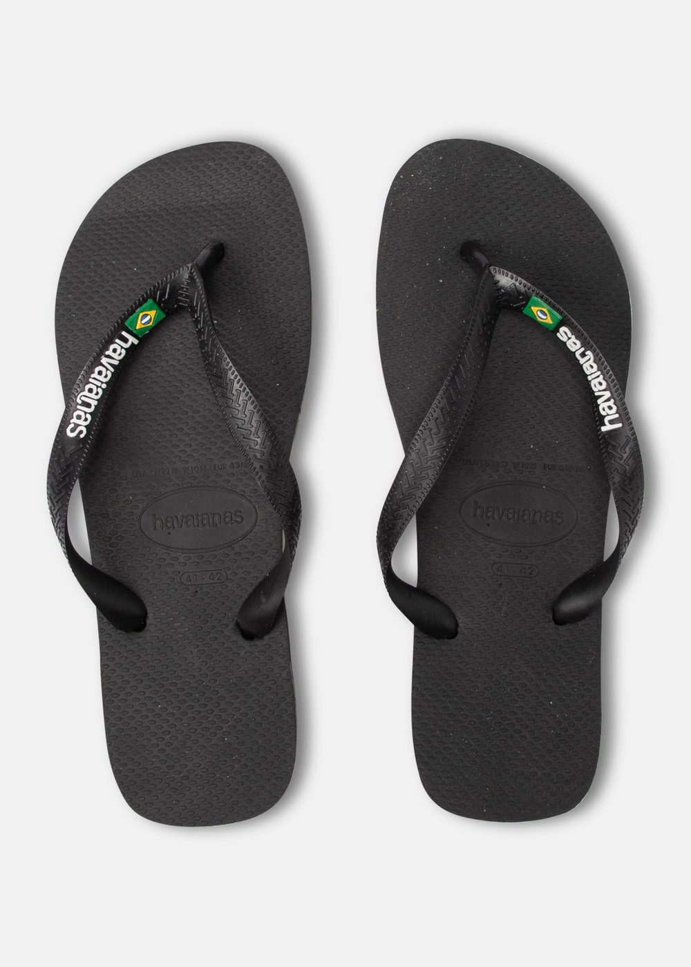 Brazil Logo, Black/Black, 39-40,  Tofflor