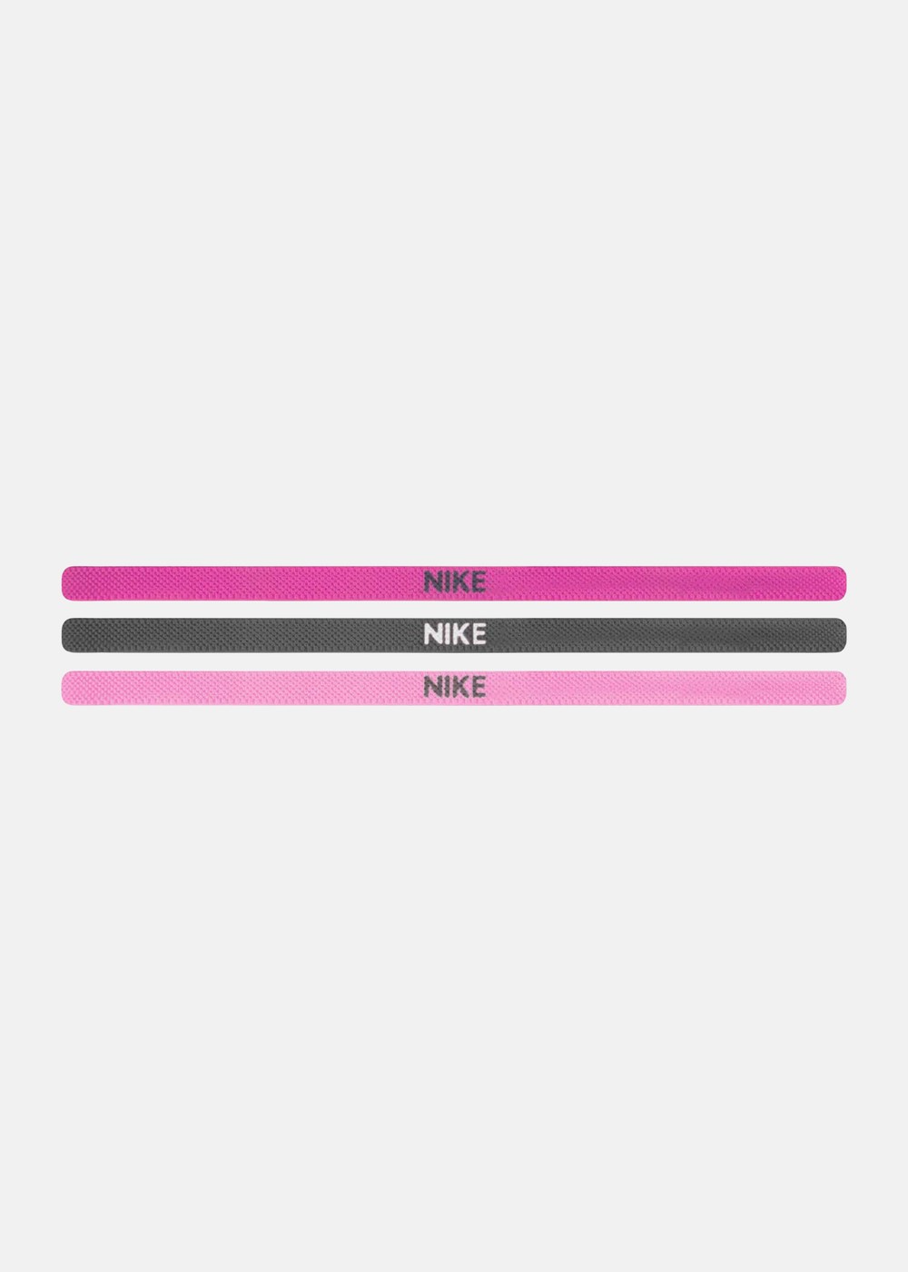 Nike Elastic Headbands 3 Pk, Spark Pink/Gridiron/Prism Pink, Onesize,  Pannband