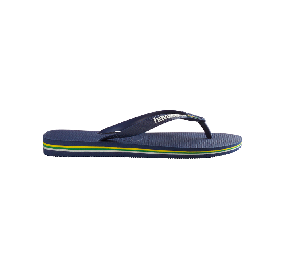 Havaianas Kids Brazil Logo, Navy Blue, 29-30,  Tofflor