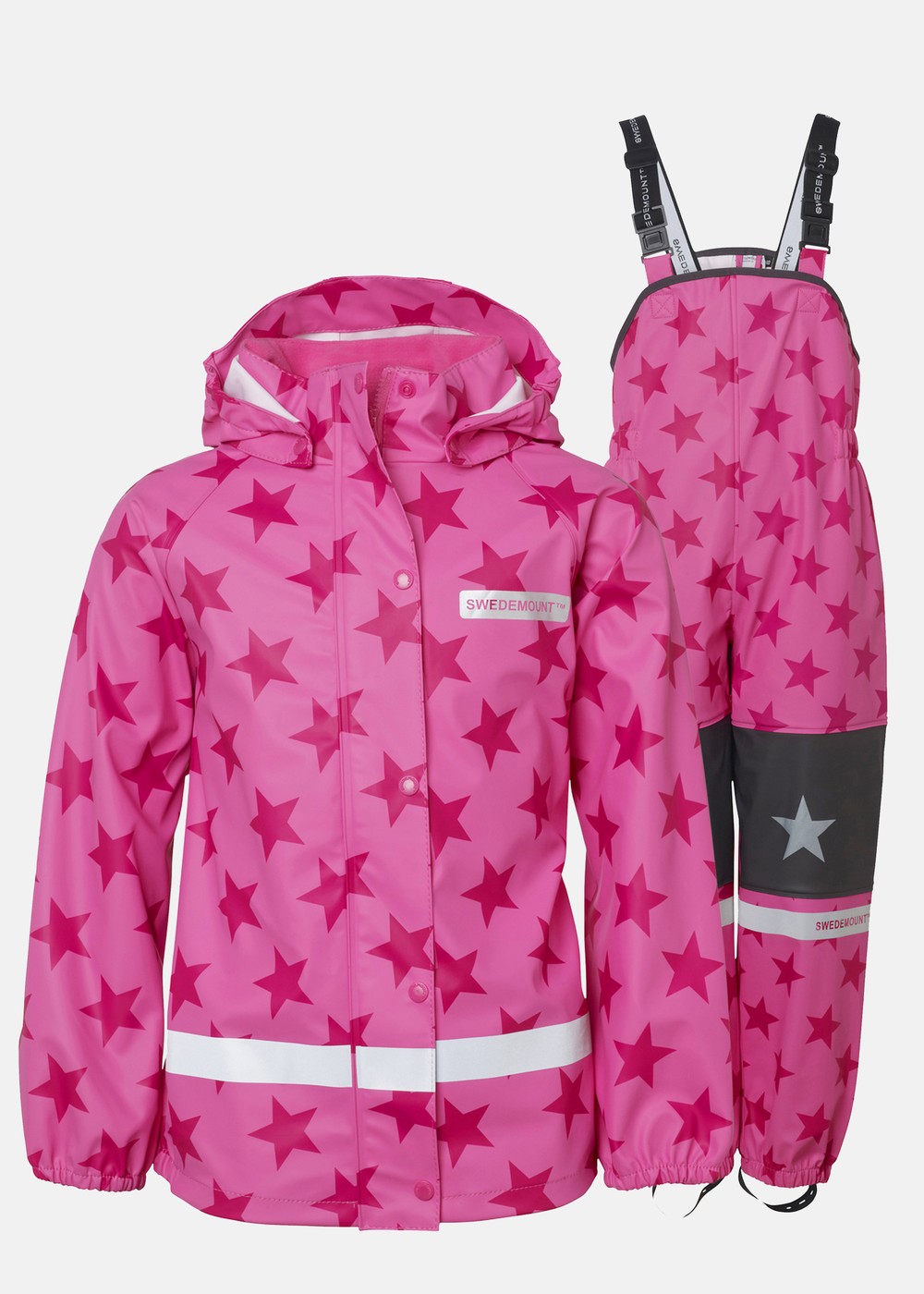 Drop Rain Set Jr, Pink/Dk Pink, 90,  Regnjackor