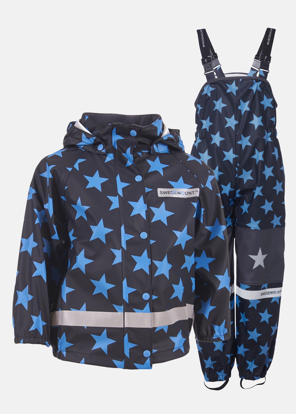 Drop Rain Set Jr, Sea Blue/Dk Navy, 100,  Regnjackor