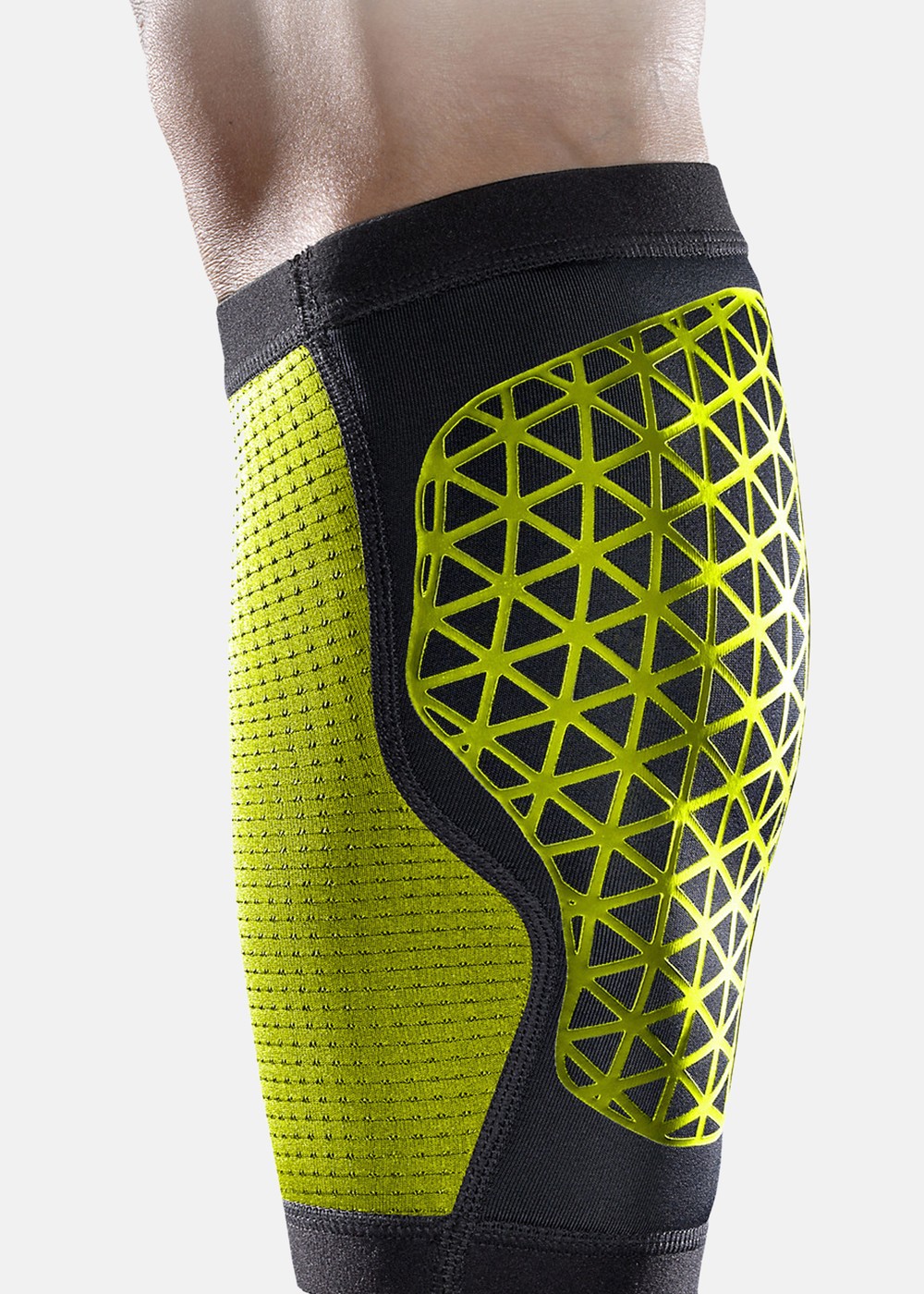 Nike Pro Hyperstrong Calf Slee, Black/Volt, S,  Benskydd Och Tillbehör