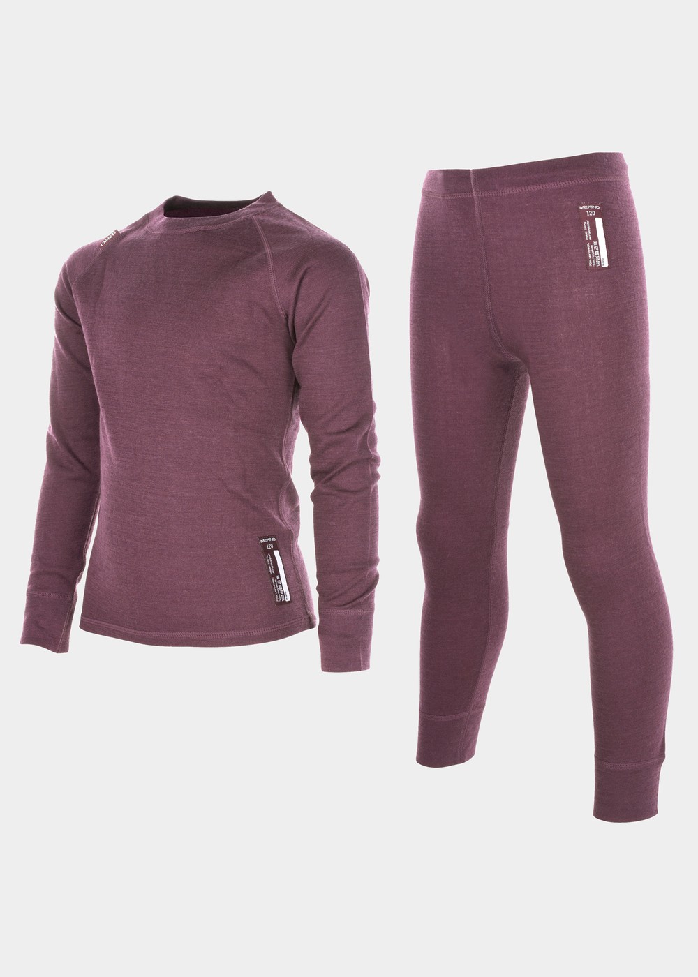 Merino Set Junior, Dry Rose, 110,  Ullunderställ