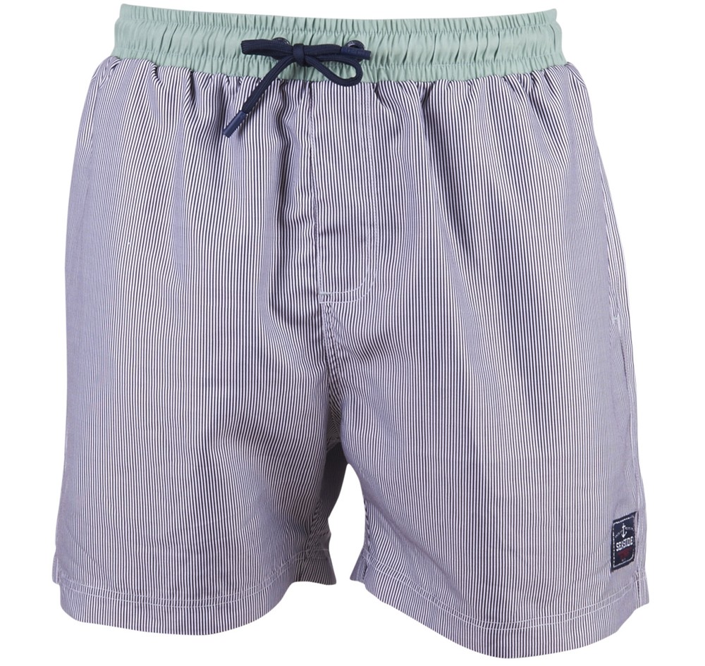 Stripe Beachshorts, Lt.Blue/Moss Green, Xs,  Badkläder