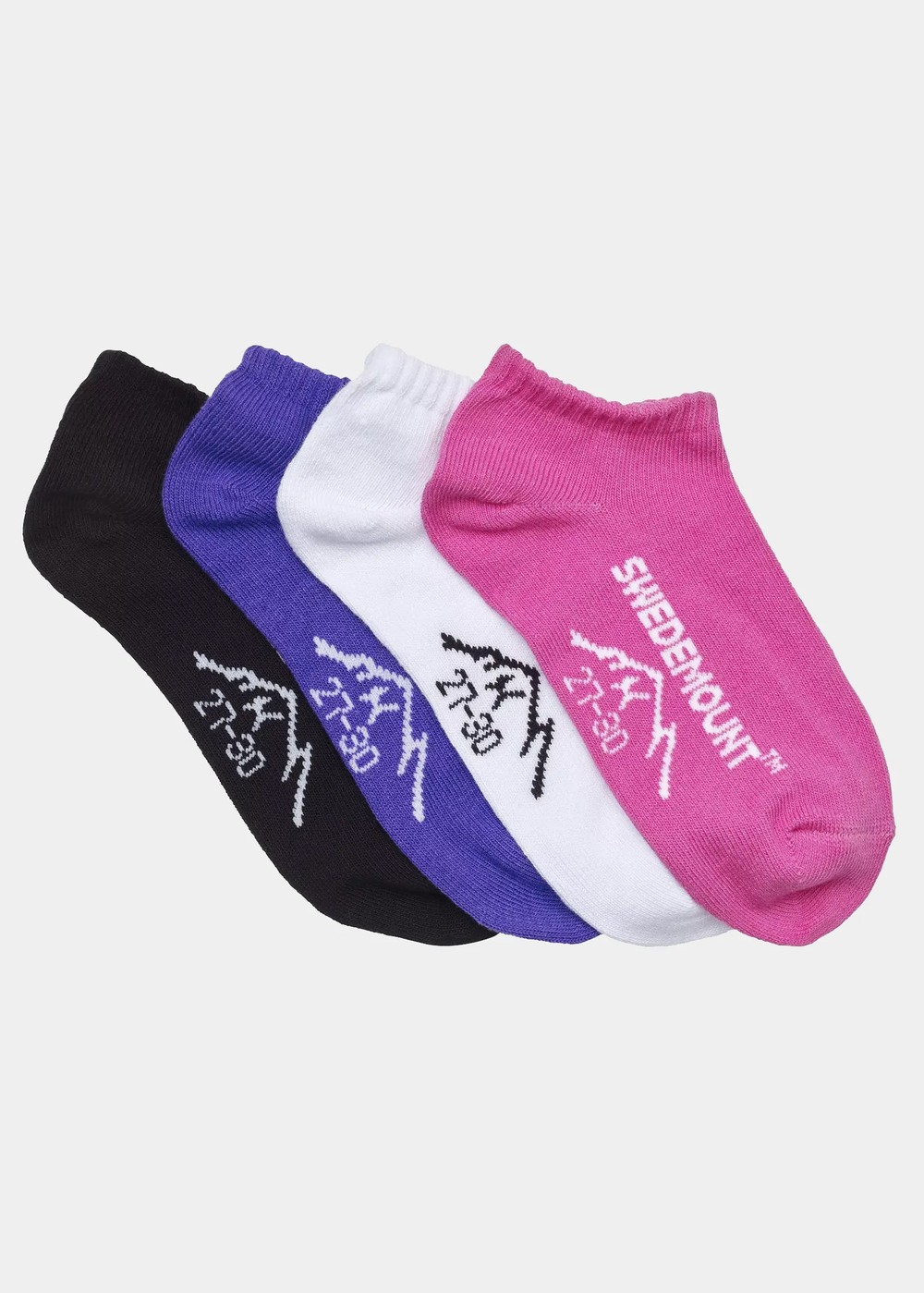 Kids Ankle Socks 4-Pack, Mix, 23-26,  Bomullsstrumpor