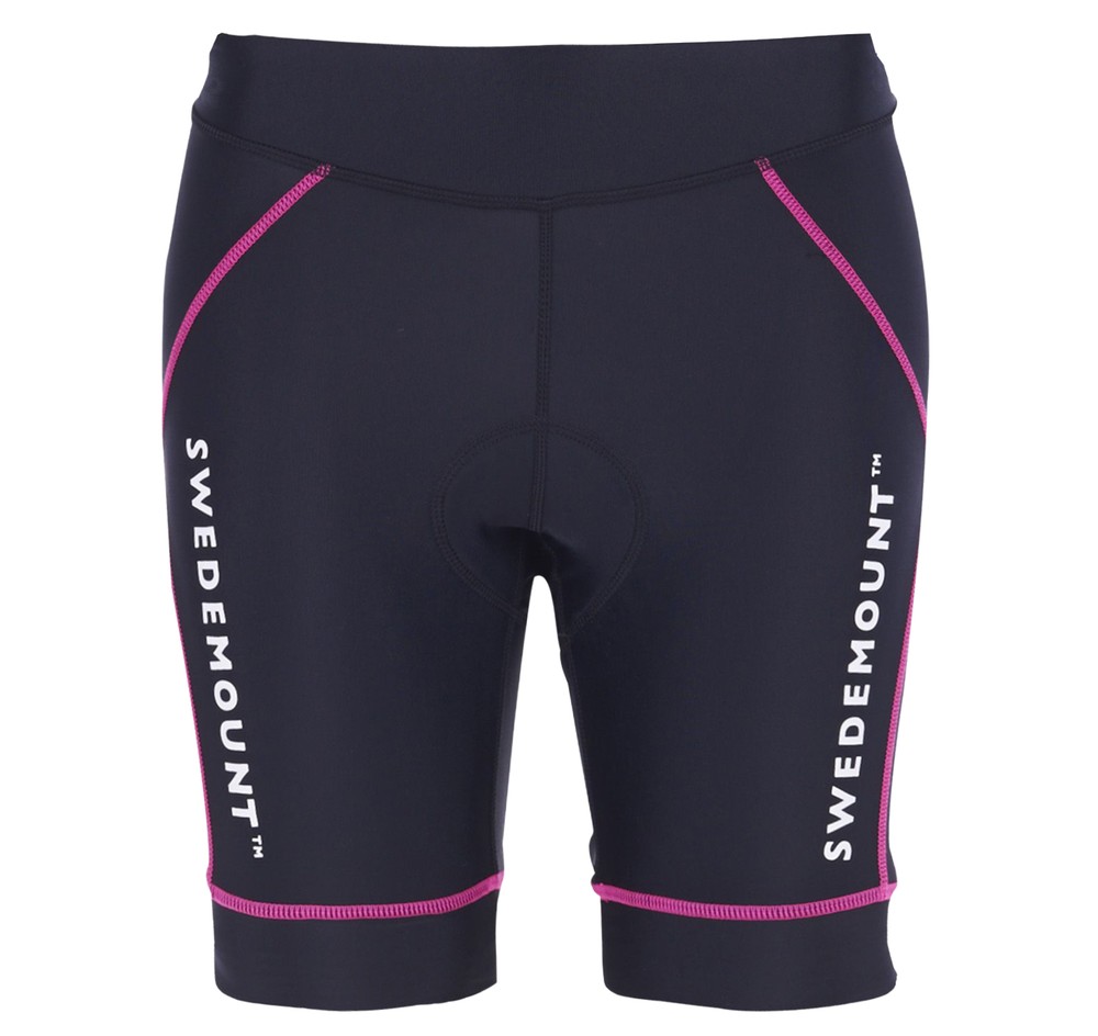 Bike Short Tights W, Black/Fresh Pink, 34,  Cykelkläder