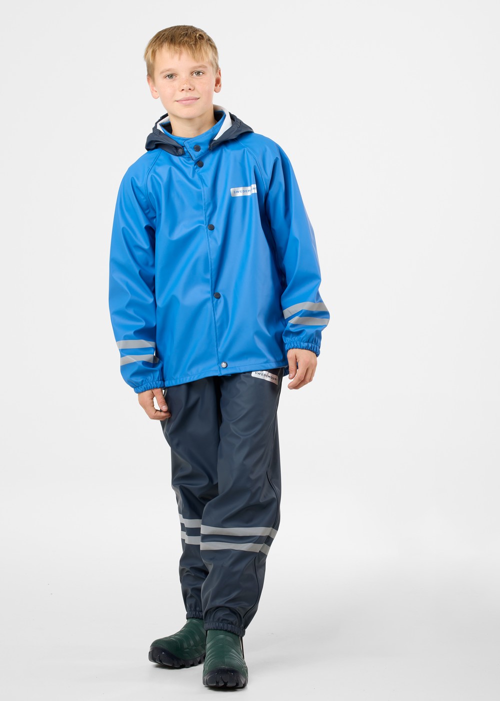 Rusk Rain Set Jr, Blue/Dk Navy, 80,  Byxor Rusk Rain Set Jr, Blue/Dk Navy, 80,  Byxor