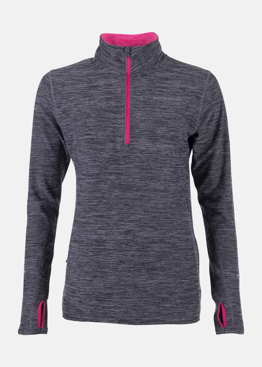 Multi Halfzip W, Dk Grey Melange/Pink, 36,  Sweatshirts