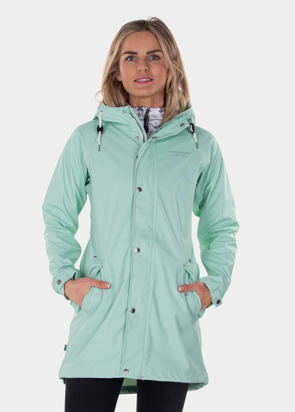 Väderöarna Coat W, Mint, 34,  Regnjackor