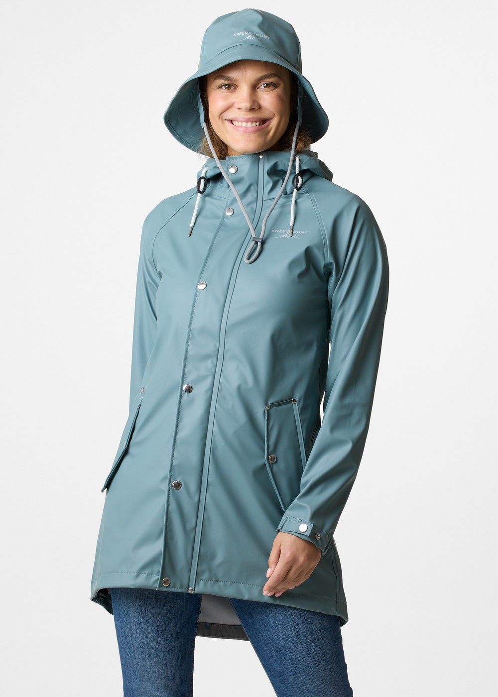 Väderöarna Coat W, Seaweed Green, 38,  Regnjackor