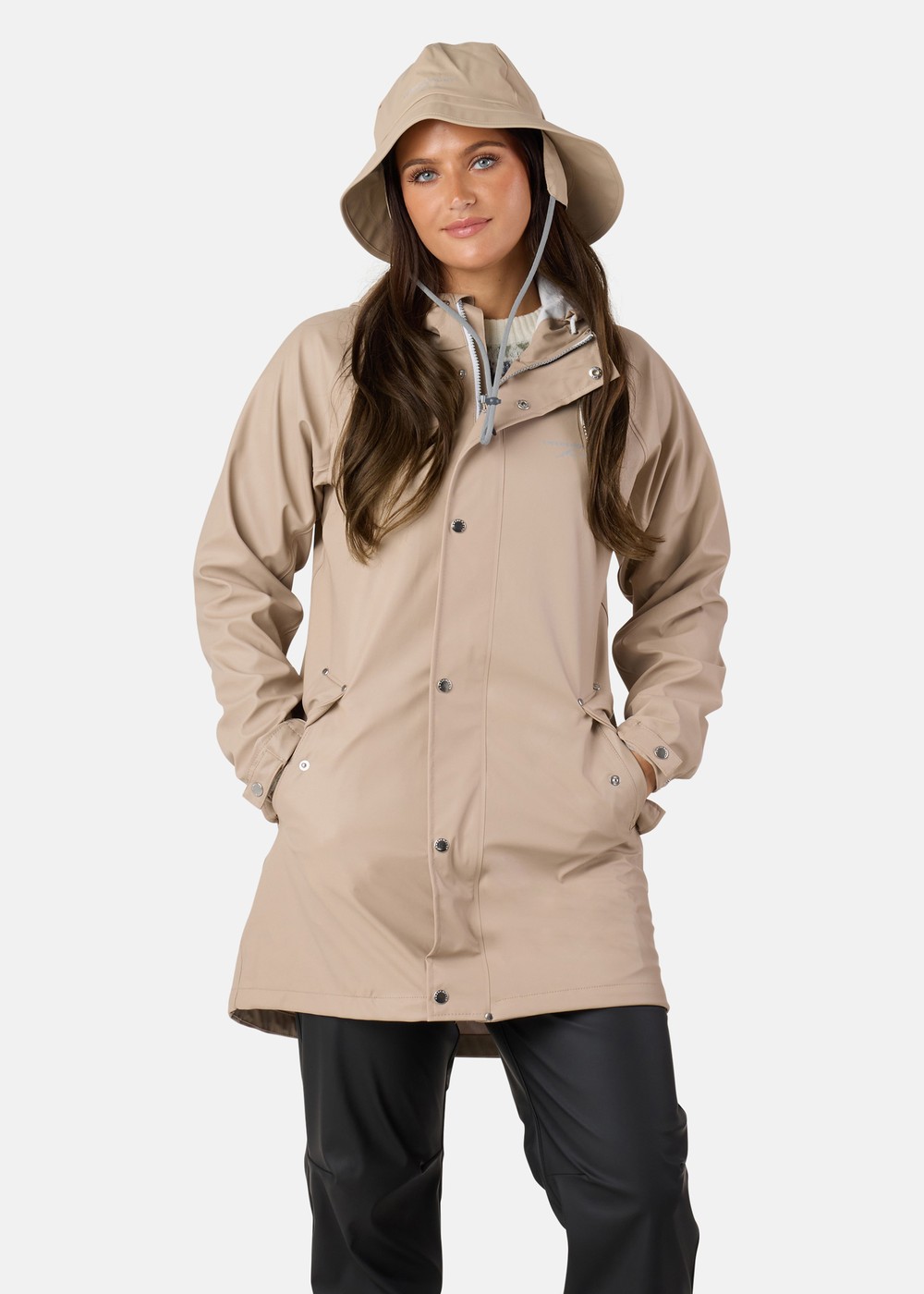 Väderöarna Coat W, Beige, 48,  Regnjackor Väderöarna Coat W, Beige, 48,  Regnjackor