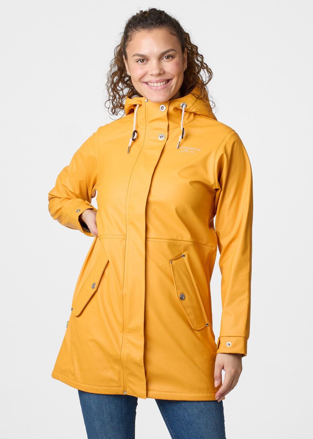 Lammö Coat W, Mustard Yellow, 34,  Regnjackor