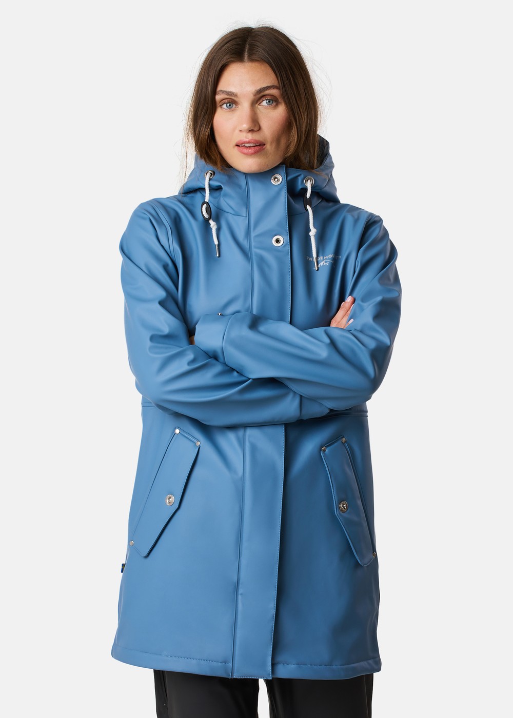 Lammö Coat W, Dusty Denim Blue, 36,  Regnjackor Lammö Coat W, Dusty Denim Blue, 36,  Regnjackor