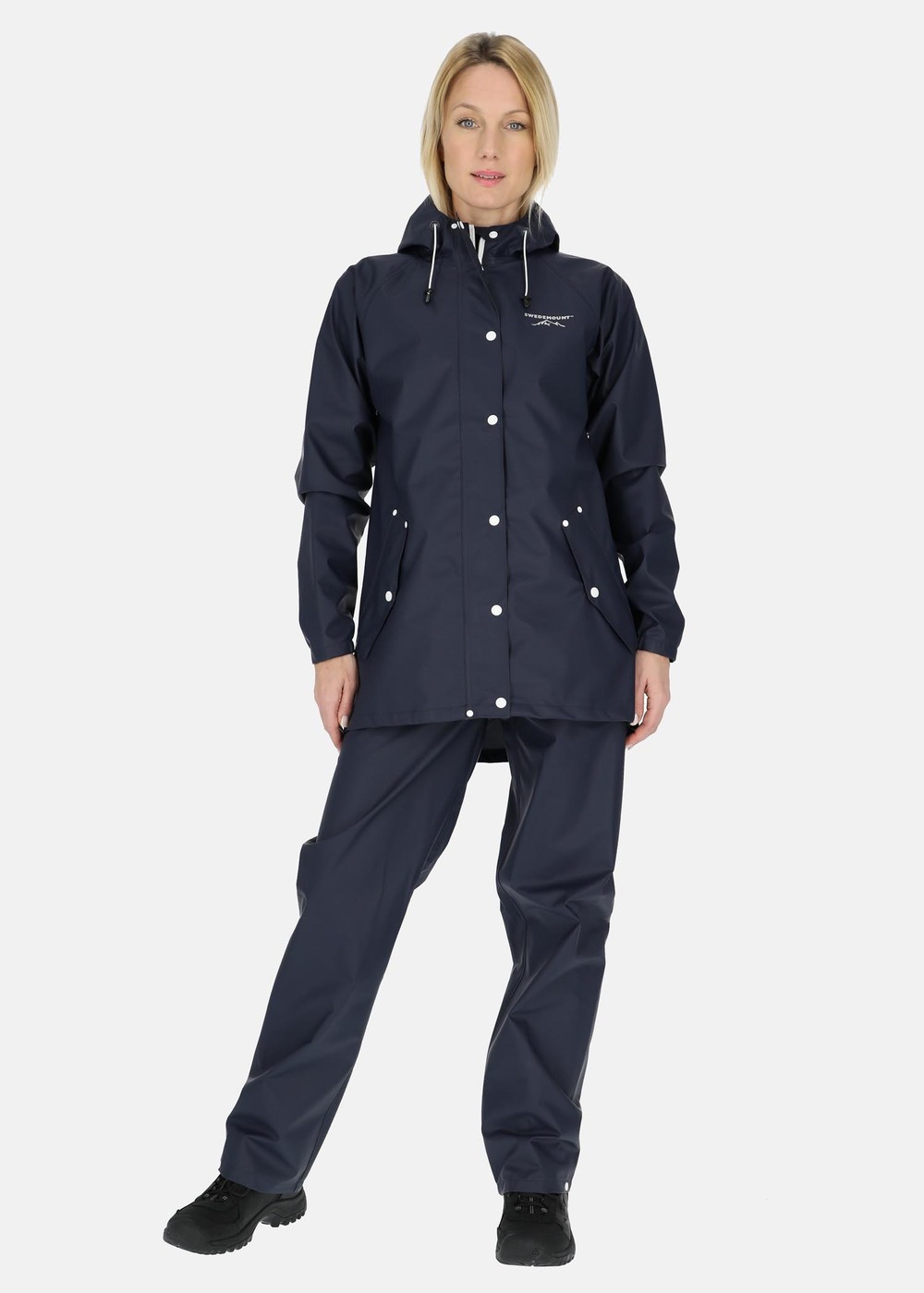 Tjärnö Rain Set W, Navy, 46,  Set Regnjackor + Byxor Tjärnö Rain Set W, Navy, 46,  Set Regnjackor + Byxor