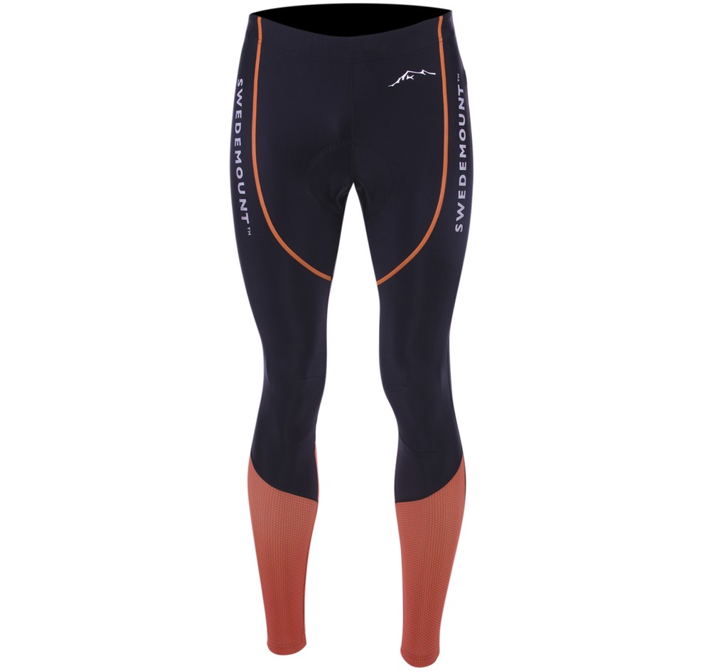 Giro Bike Long Tights, Black/Orange, S,  Cykelkläder