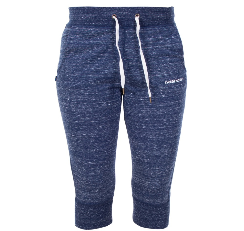 Yoga 3/4 Pants, Navy Melange, 34,  Sweatpants