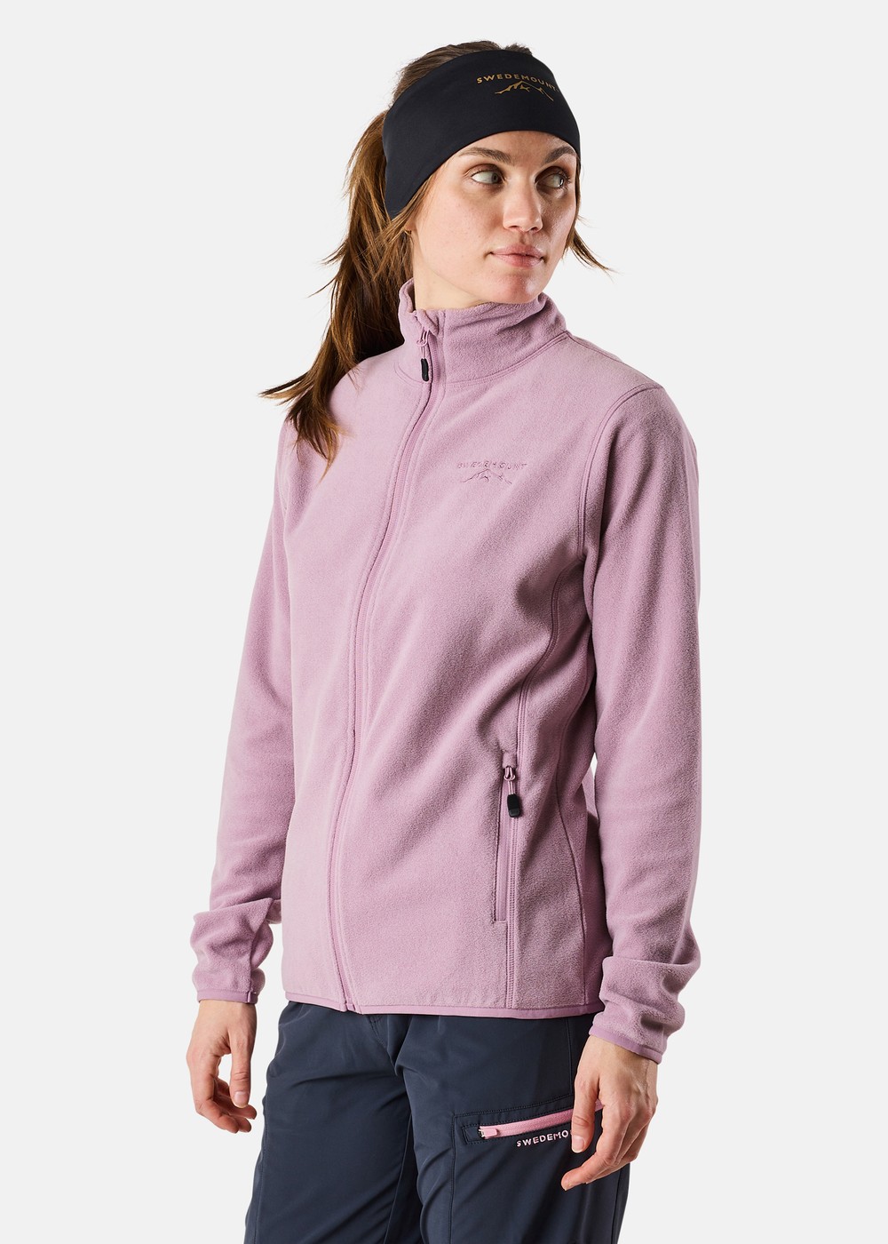 Stryn Fleece W, Pale Mauve Melange, 36,  Fleecetröjor