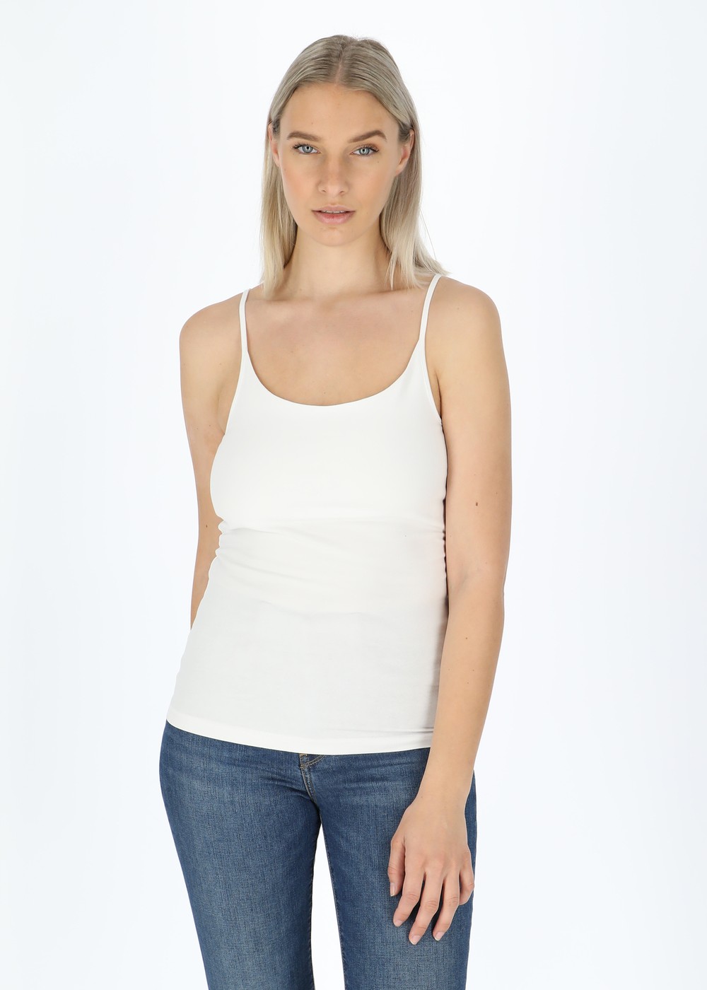 Victoria Singlet, White, 44,  Toppar