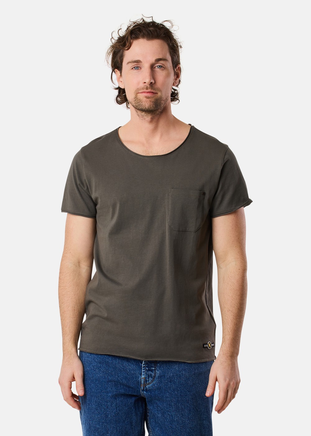 Pocket Tee, Olive, Xl,  T-Shirts