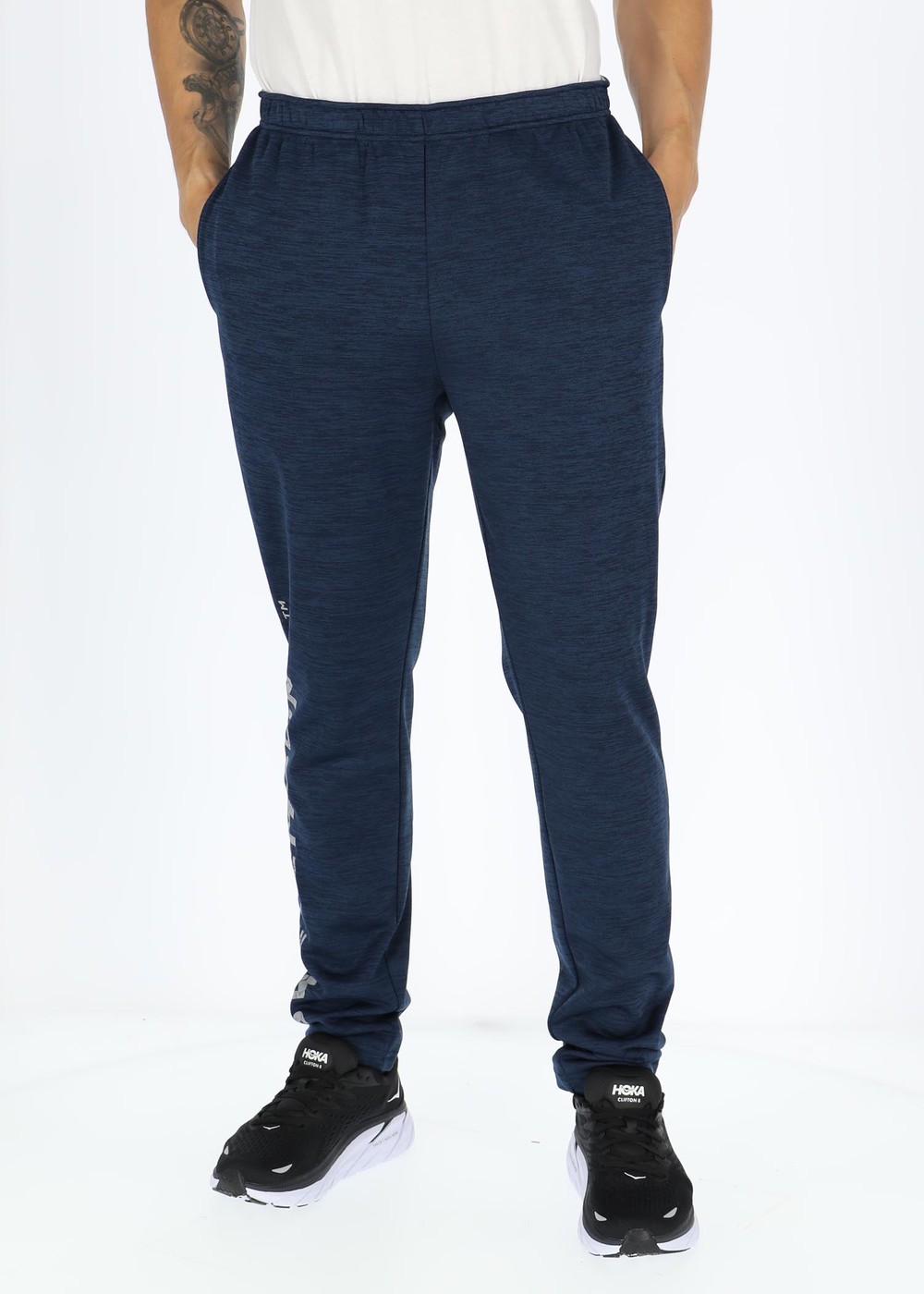 Training Logo Pants, Navy Melange/Lt Grey Mel, Xs,  Vardagsbyxor Training Logo Pants, Navy Melange/Lt Grey Mel, Xs,  Vardagsbyxor