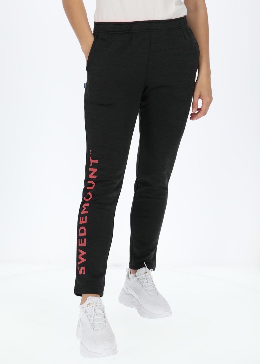 Training Logo Pants W, Charcoal Melange/New Pink, 46,  Sweatpants Training Logo Pants W, Charcoal Melange/New Pink, 46,  Sweatpants