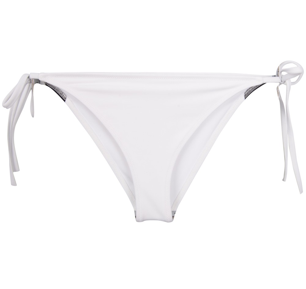 Intense Power Cheeky Side Tie, White, L,  Bikinis