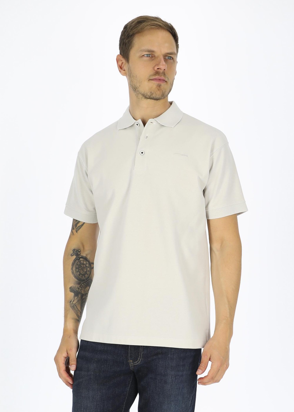 Shirt 1673, Light Beige, 4xl,  Piketröjor