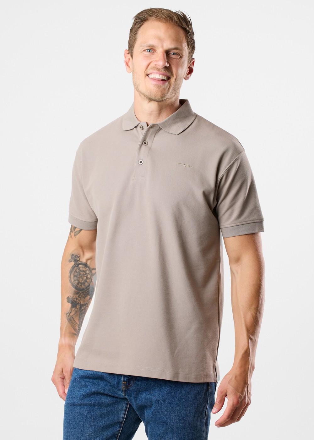 Shirt 1673, Mid Beige, M,  Piketröjor Shirt 1673, Mid Beige, M,  Piketröjor