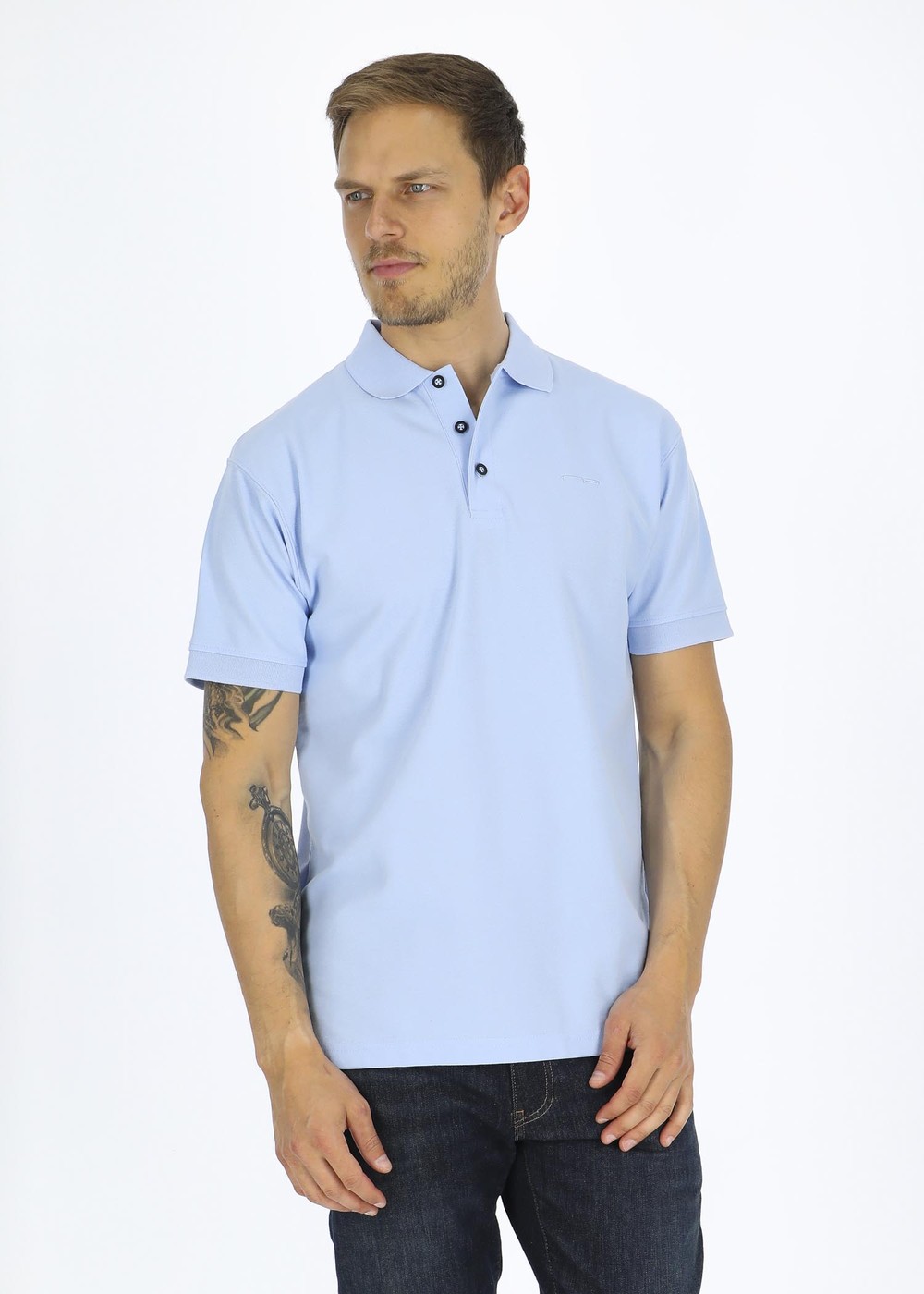 Shirt 1673, L. Blue, 2xl,  Piketröjor