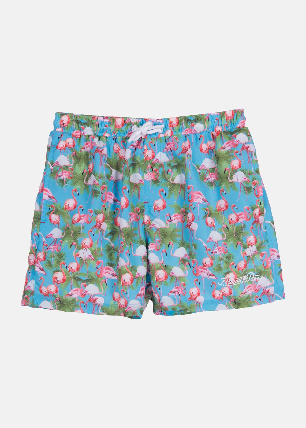 Flamingo Beachshorts, Sea Blue, 2xl,  Badbyxor