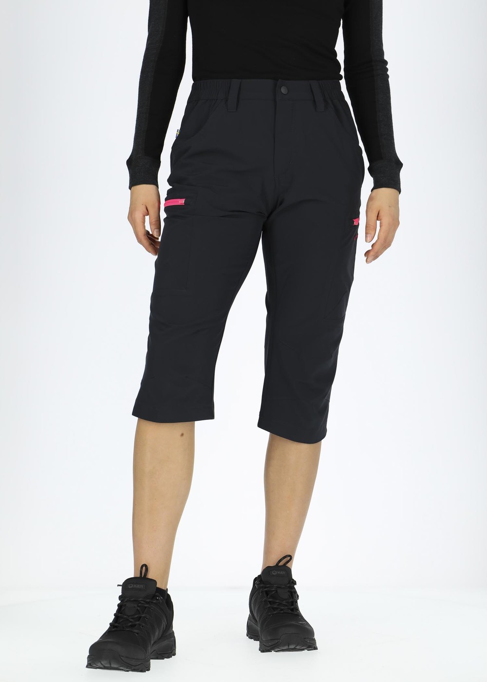 Glittertind 3/4 Pants W, Charcoal/Fuchsia, 36,  Vandringsbyxor Glittertind 3/4 Pants W, Charcoal/Fuchsia, 36,  Vandringsbyxor