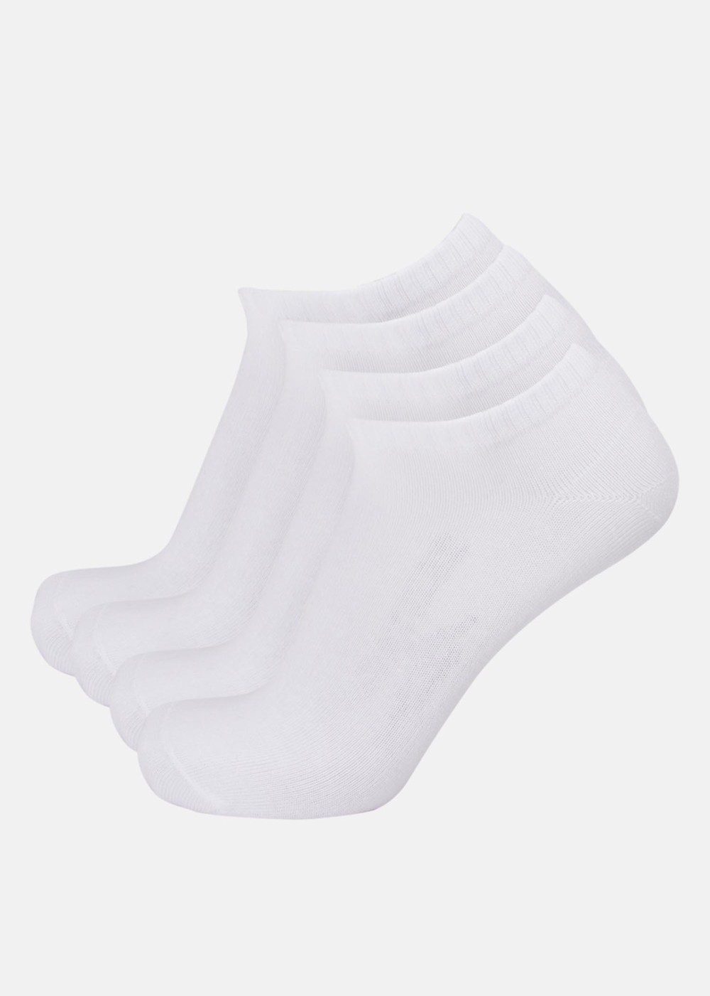 Ankle Socks 4-Pack, White, 39-42,  Bomullsstrumpor