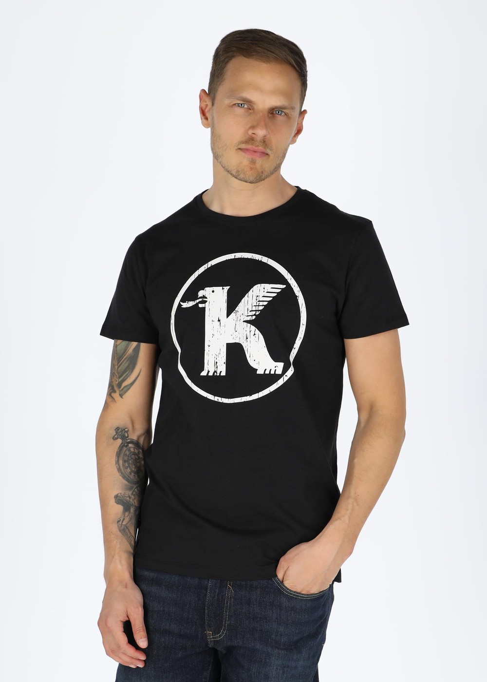 Logo Tee, Black, S,  T-Shirts